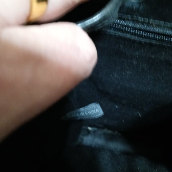 Vintage black and cow hide awesome "cool" purse - Picture 7 of 7